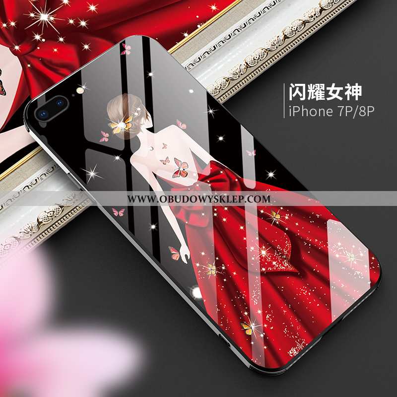 Obudowa iPhone 8 Plus Trendy Anti-fall Luksusowy, Etui iPhone 8 Plus Ochraniacz Purpurowy Fioletowy