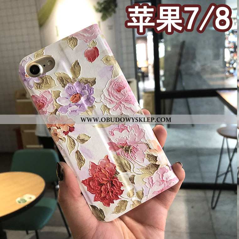 Obudowa iPhone 8 Skórzane Etui Obudowa, iPhone 8 Kreatywne Futerał Niebieska