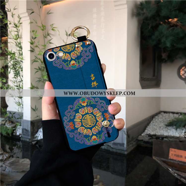 Obudowa iPhone 8 Trendy Bogactwo Futerał, Etui iPhone 8 Ochraniacz Ciemno Niebieski Granatowy