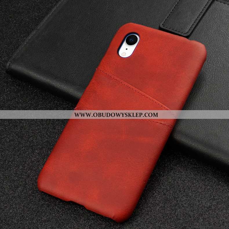 Obudowa iPhone Xr Ochraniacz Ciemno Niebieski Futerał, Etui iPhone Xr Skórzane Telefon Komórkowy Gra