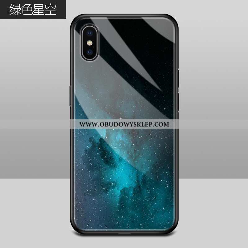 Obudowa iPhone Xs Max Kreatywne Sceneria Anti-fall, Etui iPhone Xs Max Trendy Futerał Zielone