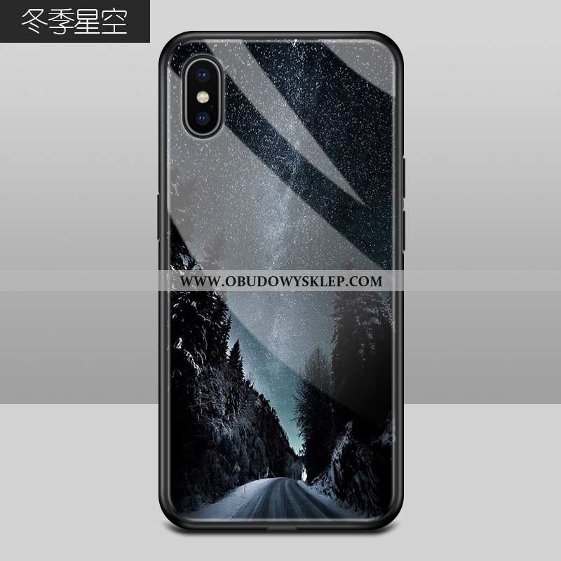 Obudowa iPhone Xs Max Kreatywne Sceneria Anti-fall, Etui iPhone Xs Max Trendy Futerał Zielone