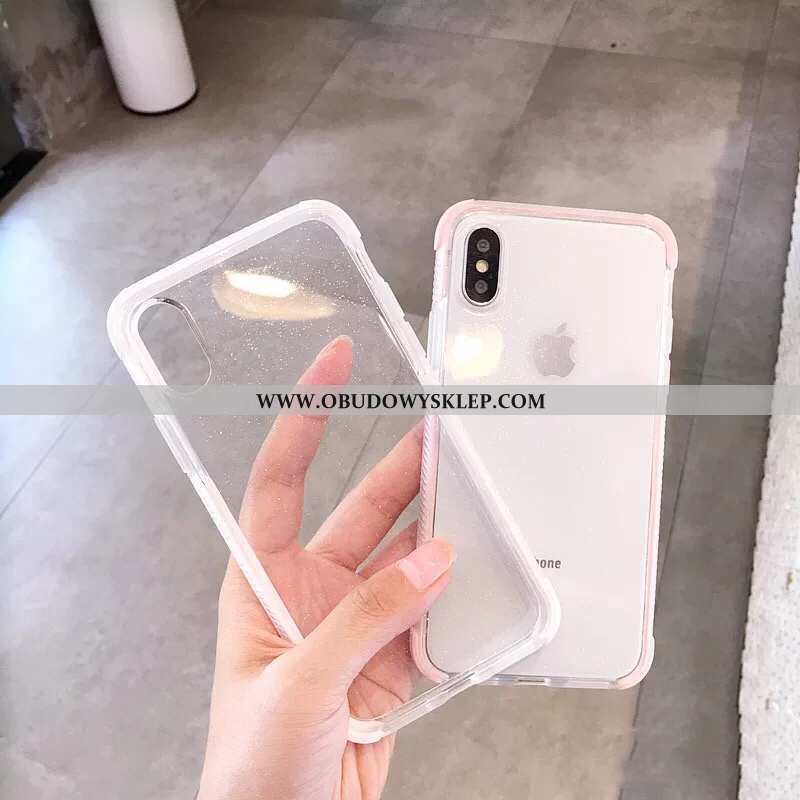 Obudowa iPhone Xs Silikonowe Czerwony Netto Proszek, Etui iPhone Xs Przezroczysty Czarny Czarna