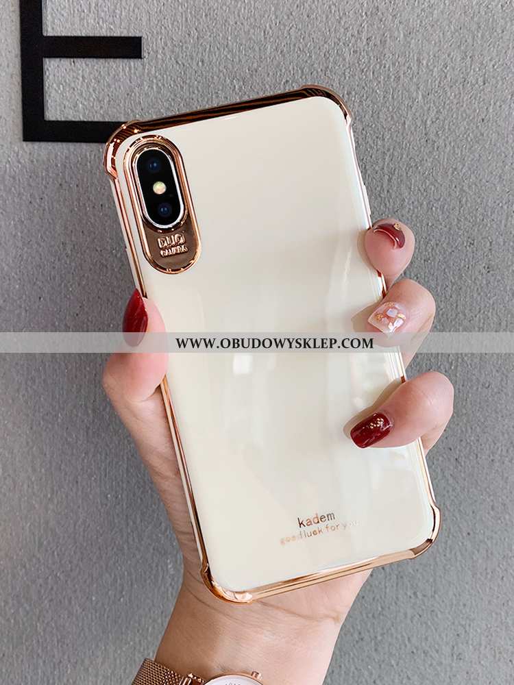 Obudowa iPhone Xs Trendy Kreatywne Wysoki Koniec, Etui iPhone Xs Silikonowe Futerał Biała