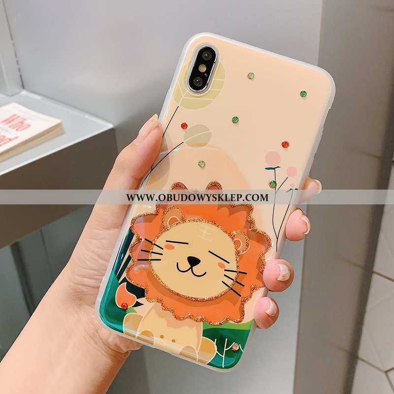 Obudowa iPhone Xs Trendy Piękny Różowe, Etui iPhone Xs Rhinestone Kreatywne Rozowa