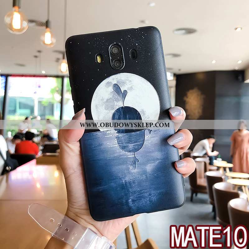 Pokrowce Huawei Mate 10 Miękki Ochraniacz Trendy, Obudowa Huawei Mate 10 Silikonowe Etui Niebieska