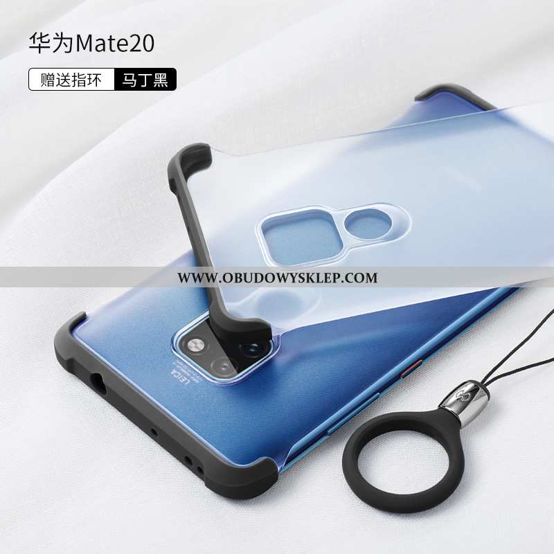 Pokrowce Huawei Mate 20 Trendy Nubuku Granica, Obudowa Huawei Mate 20 Super Cienkie Niebieska