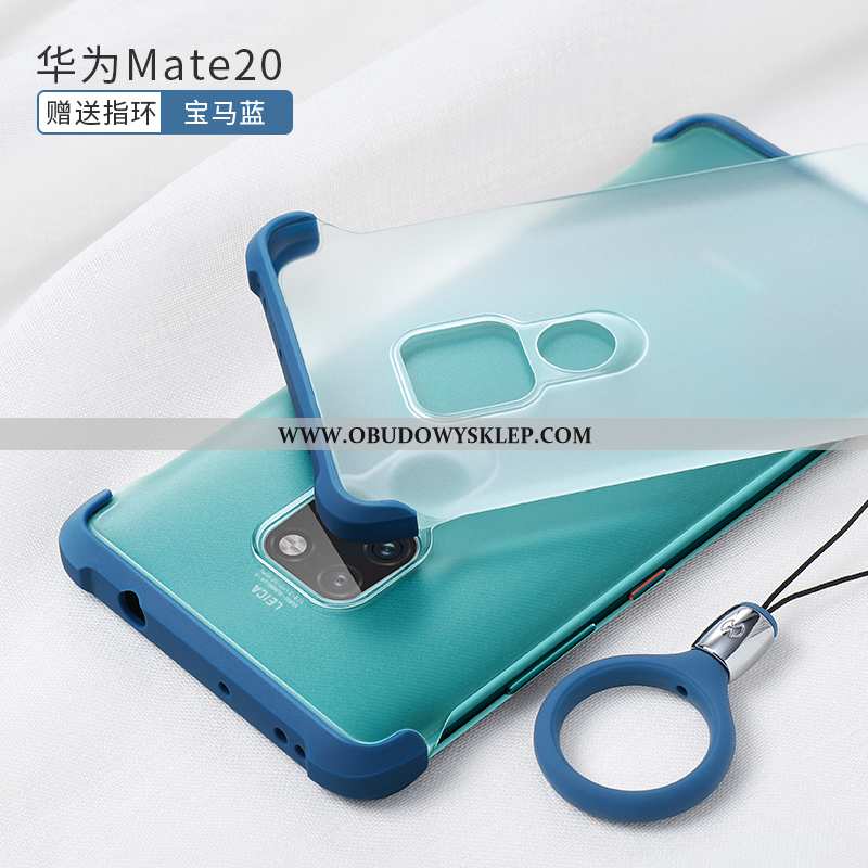 Pokrowce Huawei Mate 20 Trendy Nubuku Granica, Obudowa Huawei Mate 20 Super Cienkie Niebieska