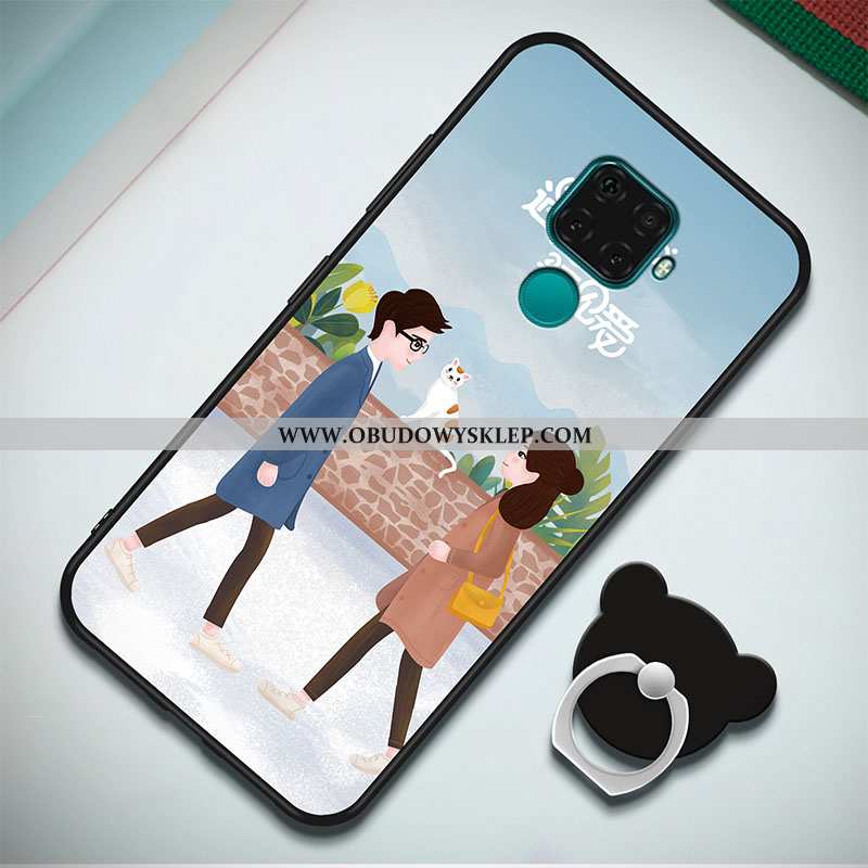 Pokrowce Huawei Mate 30 Lite Trendy Ring Anti-fall, Obudowa Huawei Mate 30 Lite Miękki Futerał Niebi