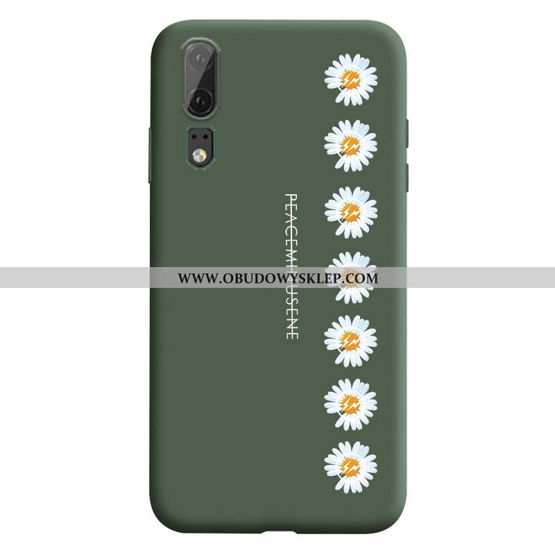 Pokrowce Huawei P20 Miękki Etui Futerał, Obudowa Huawei P20 Silikonowe Trendy Zielone