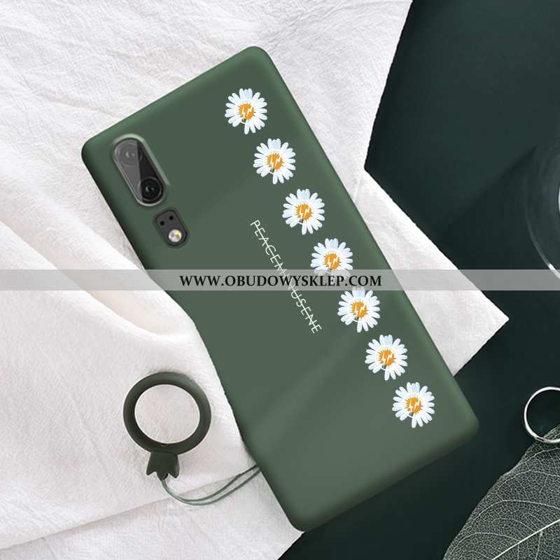 Pokrowce Huawei P20 Miękki Etui Futerał, Obudowa Huawei P20 Silikonowe Trendy Zielone