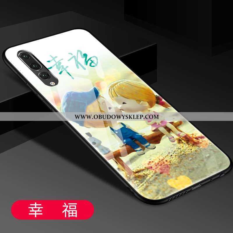 Pokrowce Huawei P20 Pro Ochraniacz Lustro Etui, Obudowa Huawei P20 Pro Szkło Kreatywne Niebieska