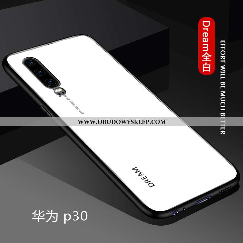 Pokrowce Huawei P30 Kreatywne Ochraniacz Trudno, Obudowa Huawei P30 Trendy Proste Niebieska