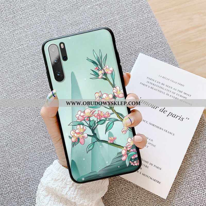 Pokrowce Huawei P30 Pro Ochraniacz Kreatywne Trendy, Obudowa Huawei P30 Pro Nubuku Nowy Zielone