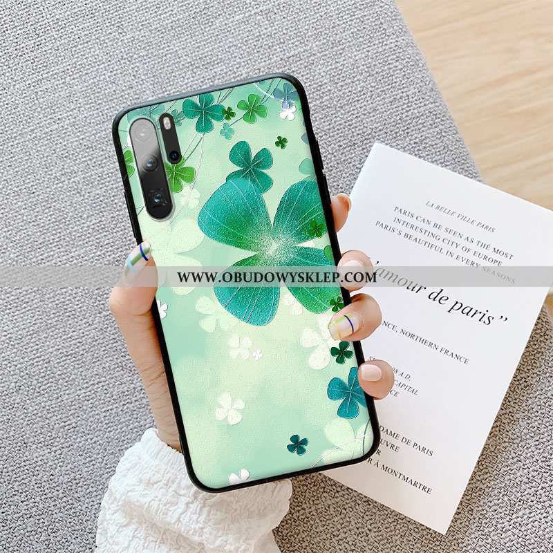 Pokrowce Huawei P30 Pro Ochraniacz Kreatywne Trendy, Obudowa Huawei P30 Pro Nubuku Nowy Zielone