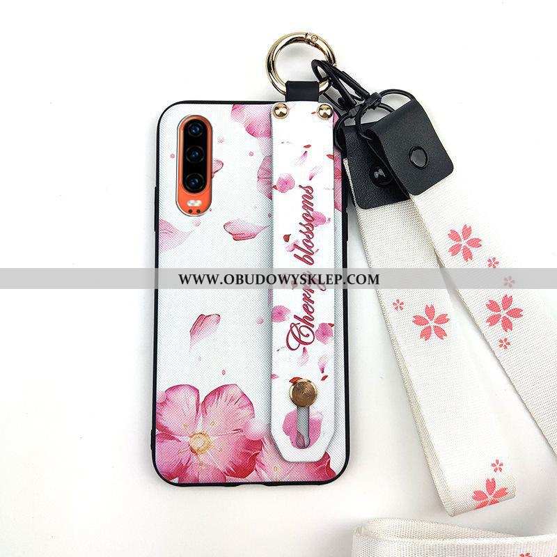 Pokrowce Huawei P30 Wiszące Ozdoby Etui Ochraniacz, Obudowa Huawei P30 Kreatywne Trendy Biała