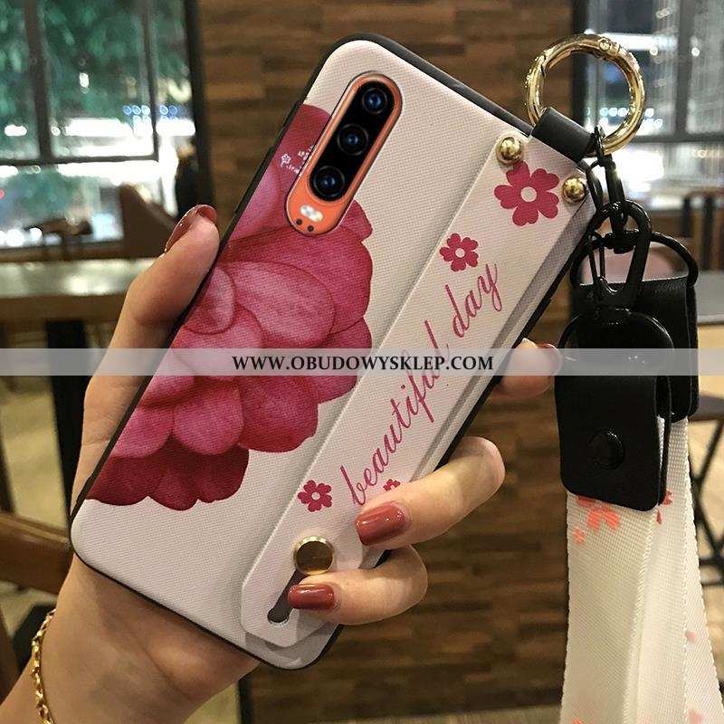 Pokrowce Huawei P30 Wiszące Ozdoby Etui Ochraniacz, Obudowa Huawei P30 Kreatywne Trendy Biała