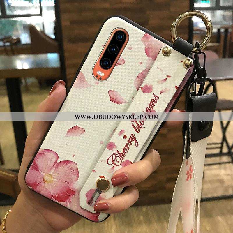 Pokrowce Huawei P30 Wiszące Ozdoby Etui Ochraniacz, Obudowa Huawei P30 Kreatywne Trendy Biała