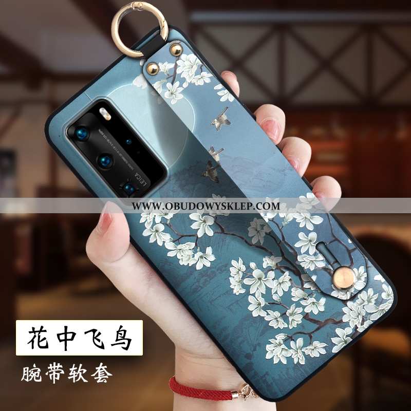 Pokrowce Huawei P40 Pro Kreatywne Cienkie Etui, Obudowa Huawei P40 Pro Relief Wino Czerwone Bordowa