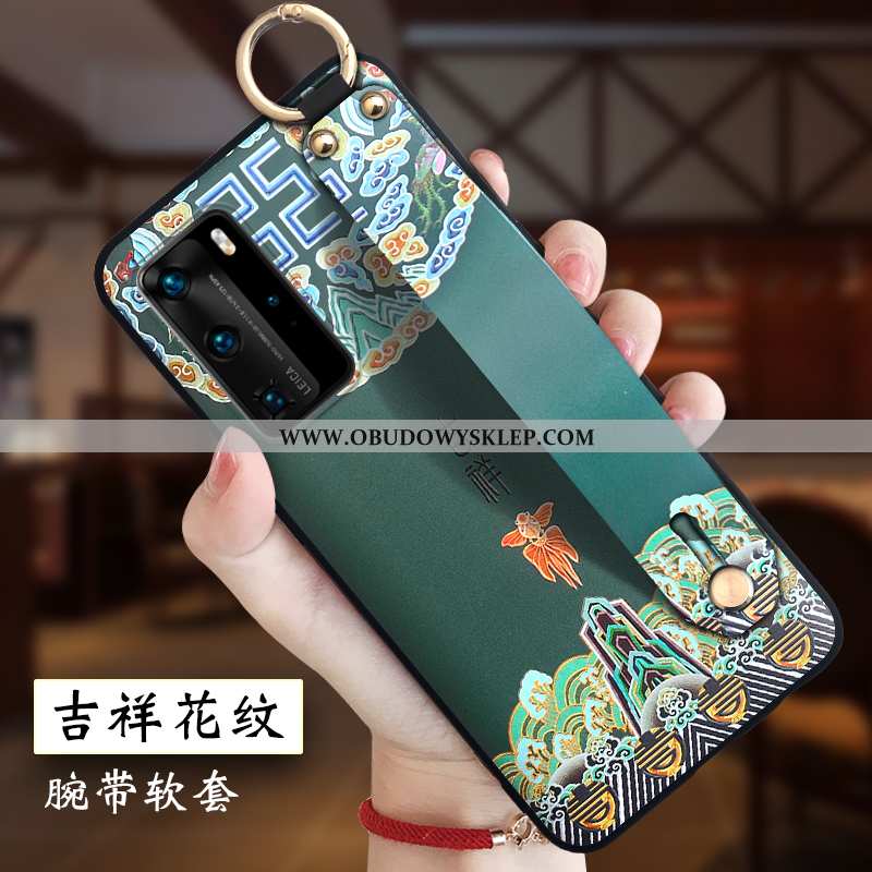 Pokrowce Huawei P40 Pro Kreatywne Cienkie Etui, Obudowa Huawei P40 Pro Relief Wino Czerwone Bordowa