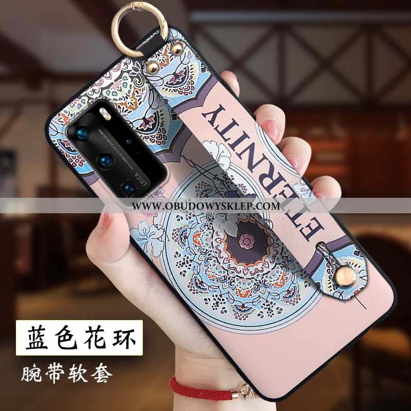 Pokrowce Huawei P40 Pro Kreatywne Cienkie Etui, Obudowa Huawei P40 Pro Relief Wino Czerwone Bordowa