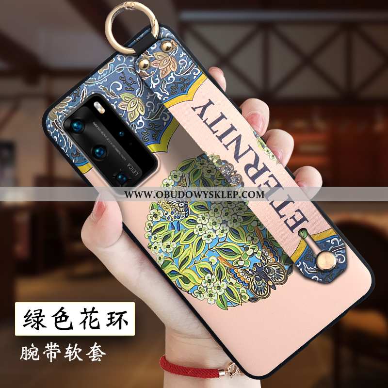 Pokrowce Huawei P40 Pro Kreatywne Cienkie Etui, Obudowa Huawei P40 Pro Relief Wino Czerwone Bordowa