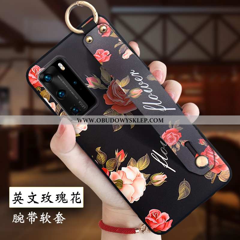 Pokrowce Huawei P40 Pro Kreatywne Cienkie Etui, Obudowa Huawei P40 Pro Relief Wino Czerwone Bordowa