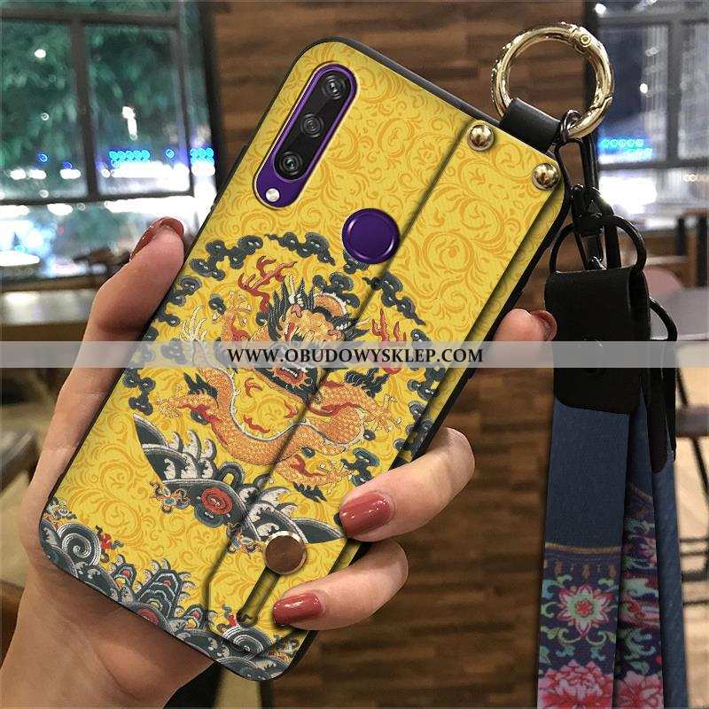 Pokrowce Huawei Y6p Vintage Etui Futerał, Obudowa Huawei Y6p Trendy Telefon Komórkowy Niebieska