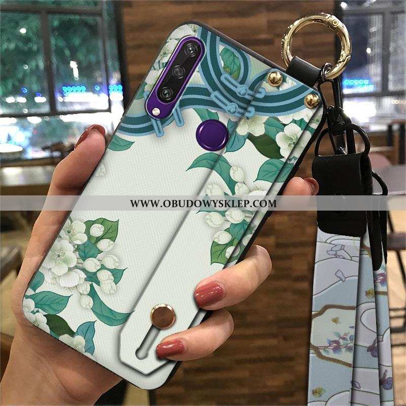 Pokrowce Huawei Y6p Vintage Etui Futerał, Obudowa Huawei Y6p Trendy Telefon Komórkowy Niebieska