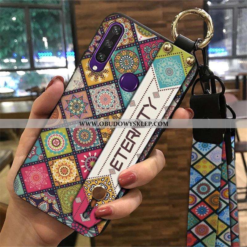 Pokrowce Huawei Y6p Vintage Etui Futerał, Obudowa Huawei Y6p Trendy Telefon Komórkowy Niebieska