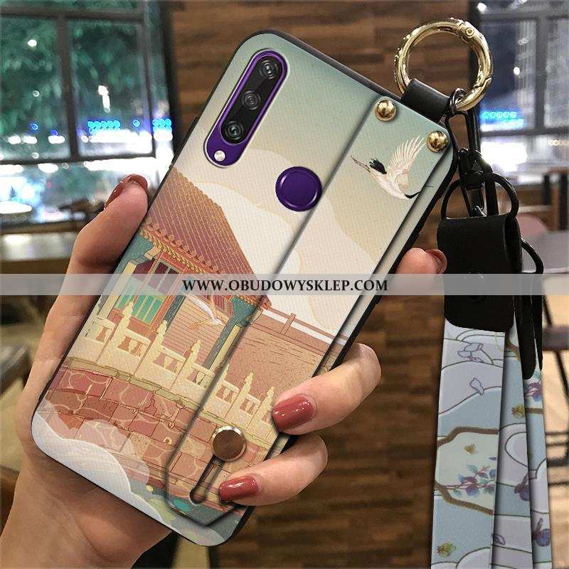 Pokrowce Huawei Y6p Vintage Etui Futerał, Obudowa Huawei Y6p Trendy Telefon Komórkowy Niebieska