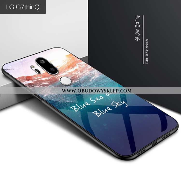 Pokrowce Lg G7 Thinq Kreatywne Etui Telefon Komórkowy, Obudowa Lg G7 Thinq Ochraniacz Ciemno Niebies