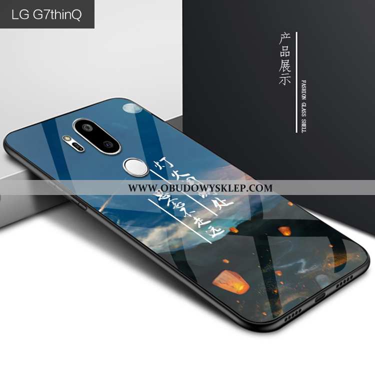 Pokrowce Lg G7 Thinq Kreatywne Etui Telefon Komórkowy, Obudowa Lg G7 Thinq Ochraniacz Ciemno Niebies