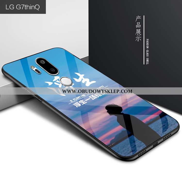 Pokrowce Lg G7 Thinq Kreatywne Etui Telefon Komórkowy, Obudowa Lg G7 Thinq Ochraniacz Ciemno Niebies