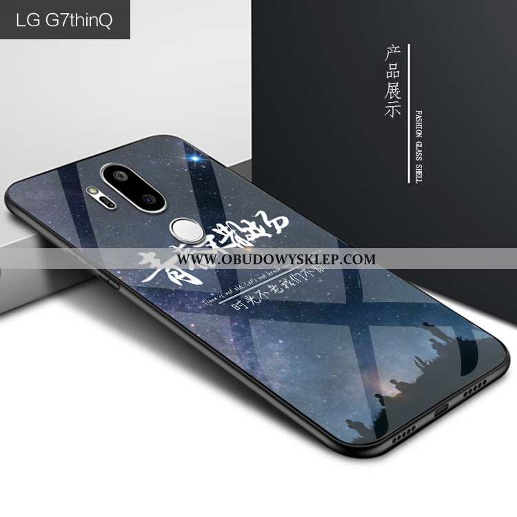 Pokrowce Lg G7 Thinq Kreatywne Etui Telefon Komórkowy, Obudowa Lg G7 Thinq Ochraniacz Ciemno Niebies