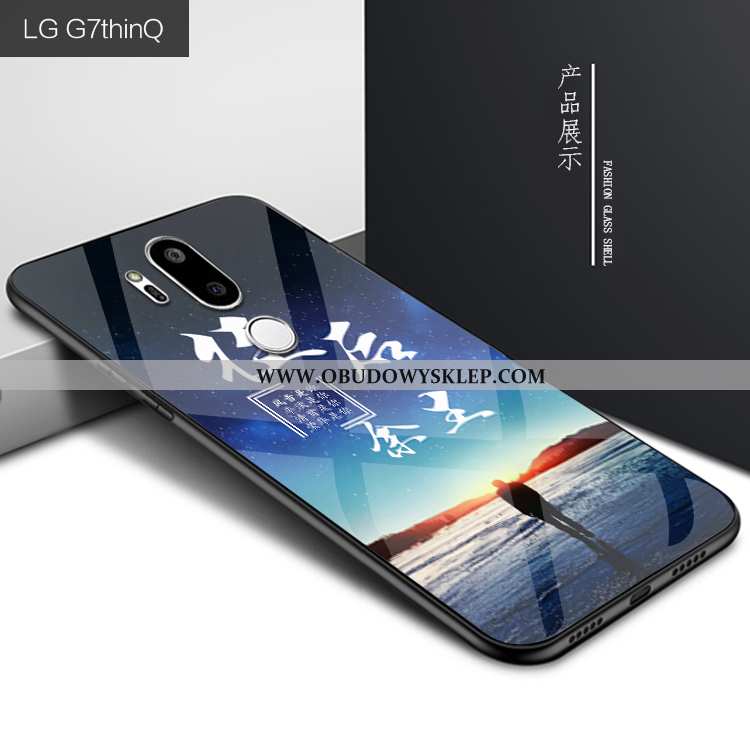 Pokrowce Lg G7 Thinq Kreatywne Etui Telefon Komórkowy, Obudowa Lg G7 Thinq Ochraniacz Ciemno Niebies