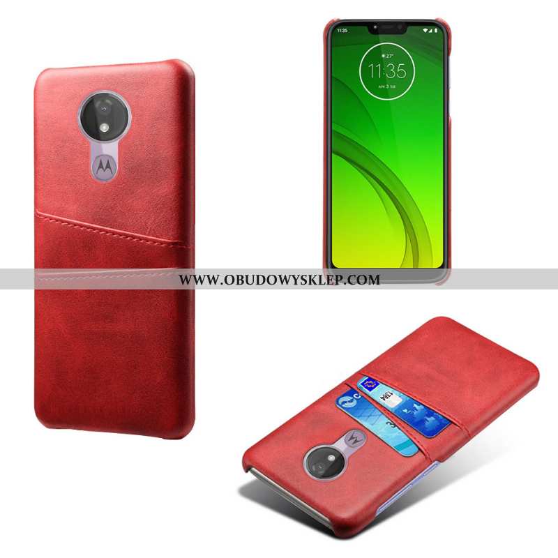 Pokrowce Moto G7 Power Skórzane Etui Niebieski Telefon Komórkowy, Obudowa Moto G7 Power Trudno Karta