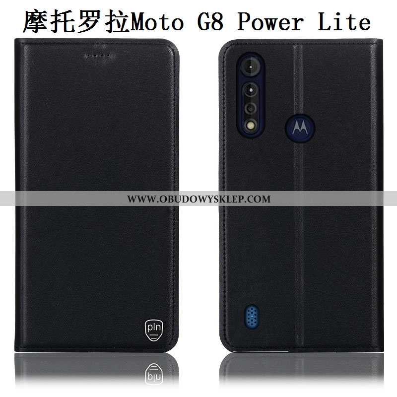 Pokrowce Moto G8 Power Lite Prawdziwa Skóra Obudowa Telefon Komórkowy, Moto G8 Power Lite Wzór Anti-