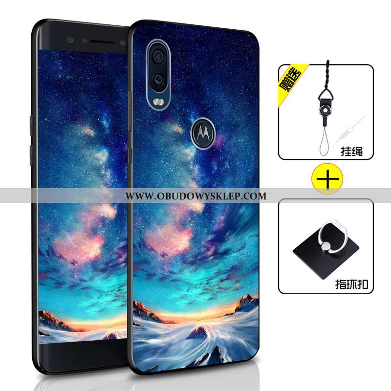 Pokrowce Motorola One Vision Ochraniacz Niebieski All Inclusive, Obudowa Motorola One Vision Miękki 