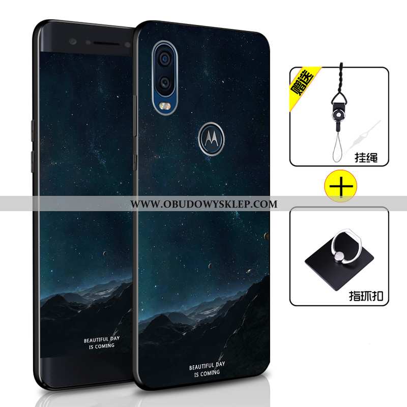 Pokrowce Motorola One Vision Ochraniacz Niebieski All Inclusive, Obudowa Motorola One Vision Miękki 