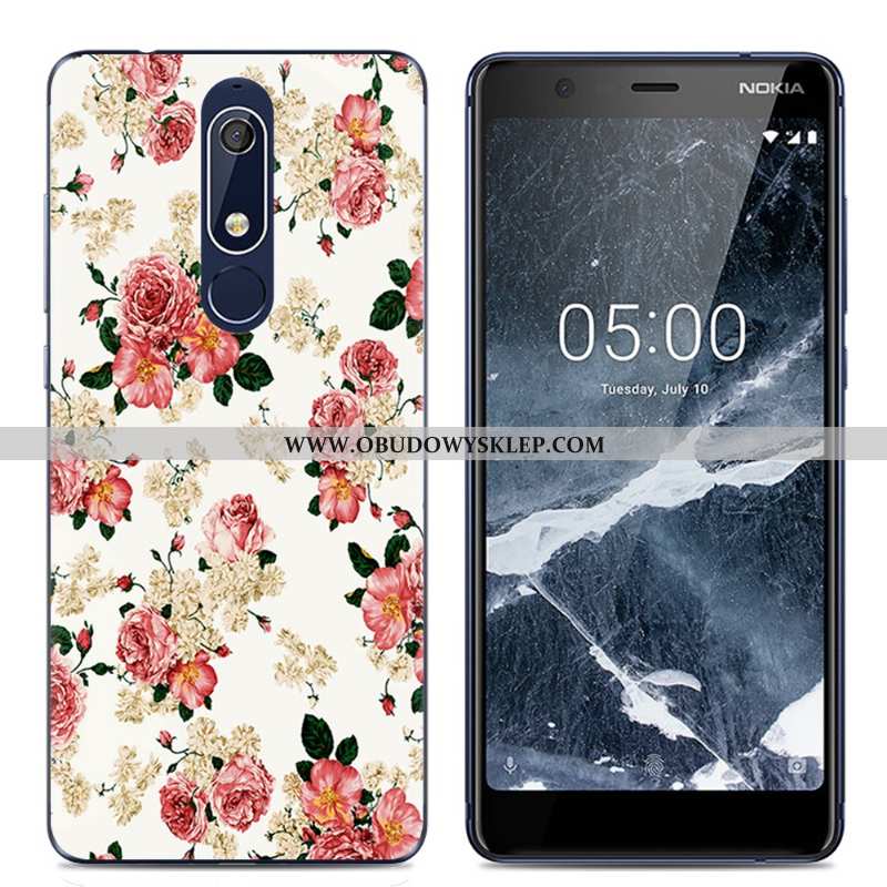 Pokrowce Nokia 5.1 Trendy Kreatywne Futerał, Obudowa Nokia 5.1 Miękki Proste Rozowa