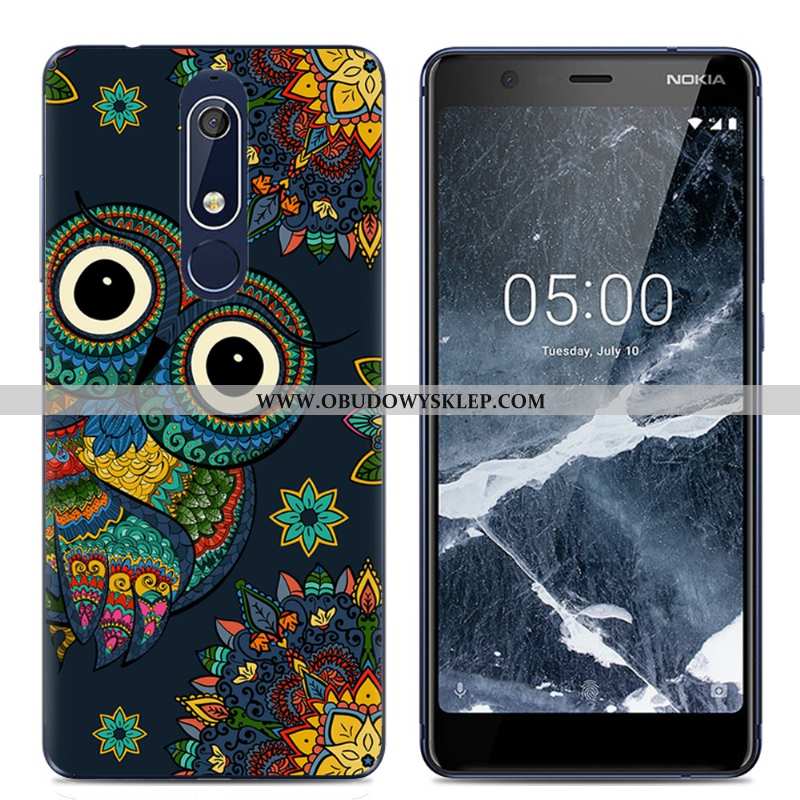 Pokrowce Nokia 5.1 Trendy Kreatywne Futerał, Obudowa Nokia 5.1 Miękki Proste Rozowa