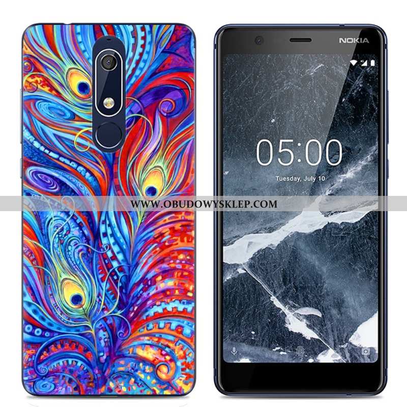 Pokrowce Nokia 5.1 Trendy Kreatywne Futerał, Obudowa Nokia 5.1 Miękki Proste Rozowa