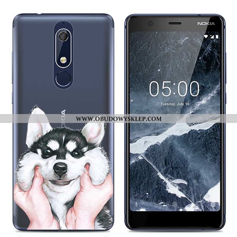 Pokrowce Nokia 5.1 Trendy Kreatywne Futerał, Obudowa Nokia 5.1 Miękki Proste Rozowa