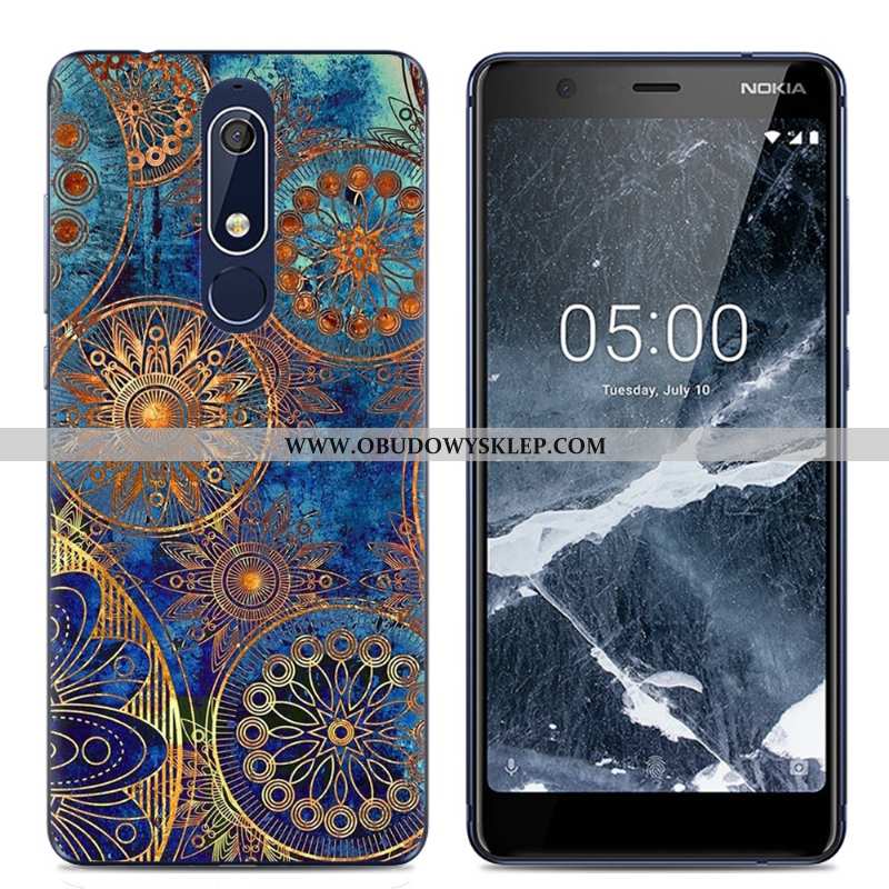 Pokrowce Nokia 5.1 Trendy Kreatywne Futerał, Obudowa Nokia 5.1 Miękki Proste Rozowa