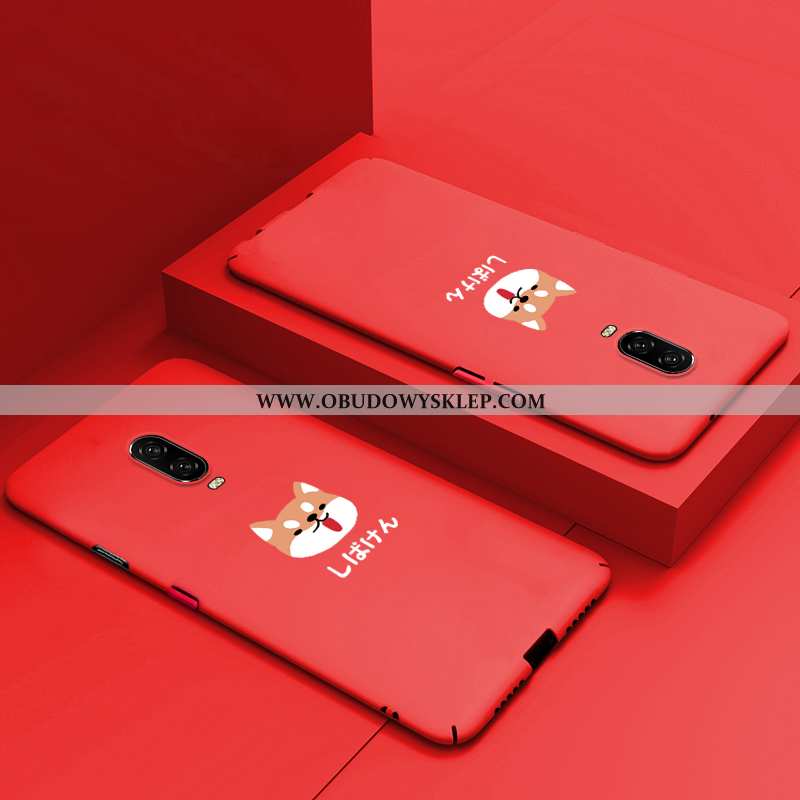 Pokrowce Oneplus 6t Super Nubuku Etui, Obudowa Oneplus 6t Cienkie All Inclusive Czerwona