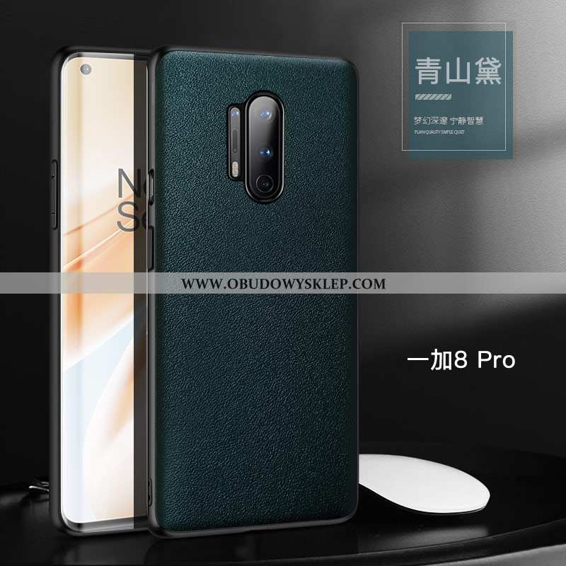 Pokrowce Oneplus 8 Pro Trendy Skórzane Etui Futerał, Obudowa Oneplus 8 Pro Ochraniacz Proste Czarna