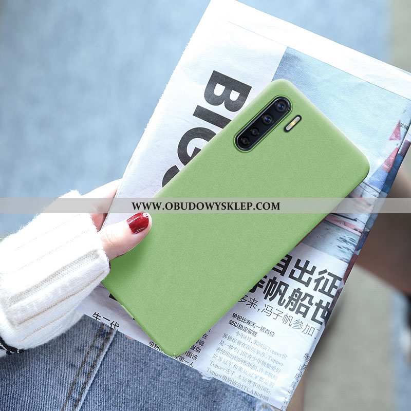 Pokrowce Oppo A91 Nubuku Futerał Super, Obudowa Oppo A91 Trendy Czerwony Netto Szara