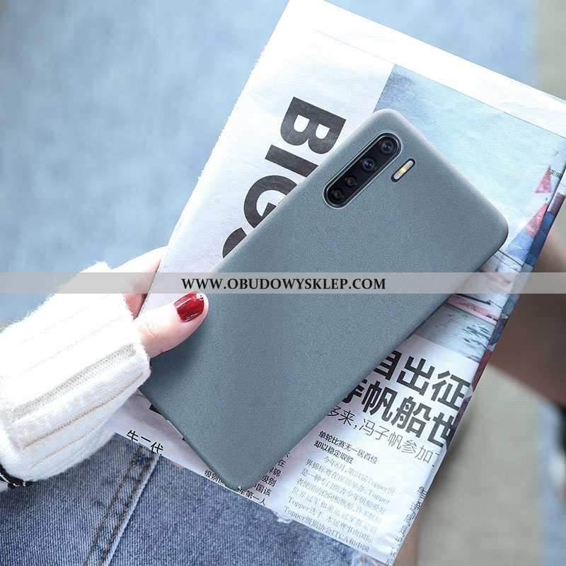 Pokrowce Oppo A91 Nubuku Futerał Super, Obudowa Oppo A91 Trendy Czerwony Netto Szara