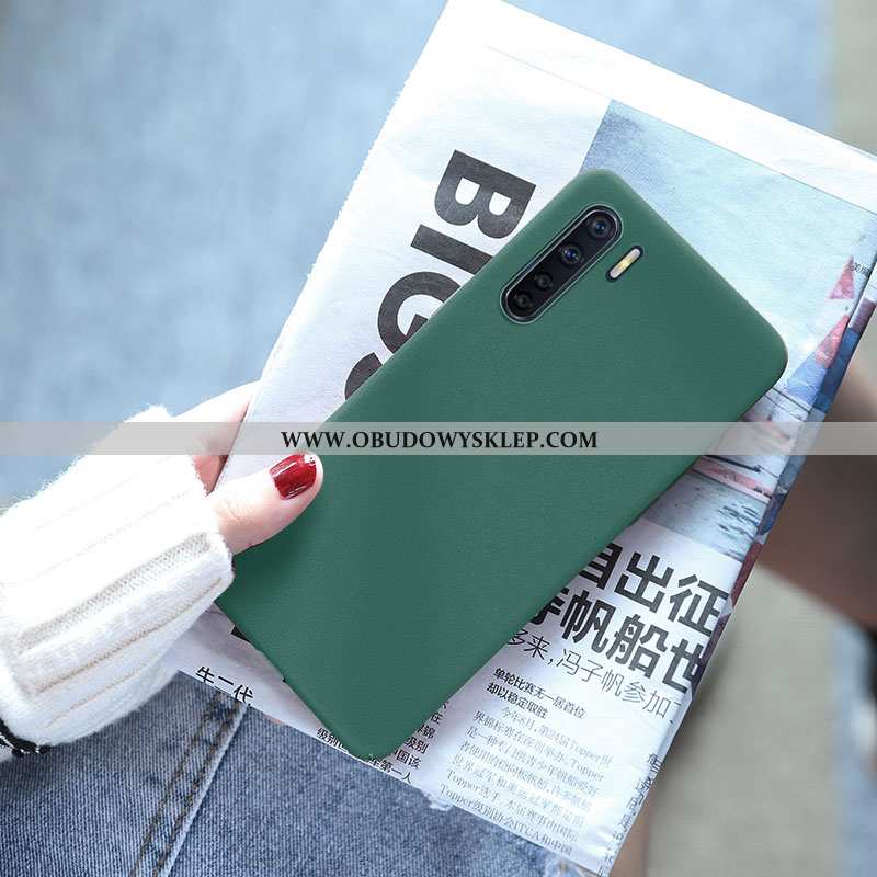 Pokrowce Oppo A91 Nubuku Futerał Super, Obudowa Oppo A91 Trendy Czerwony Netto Szara